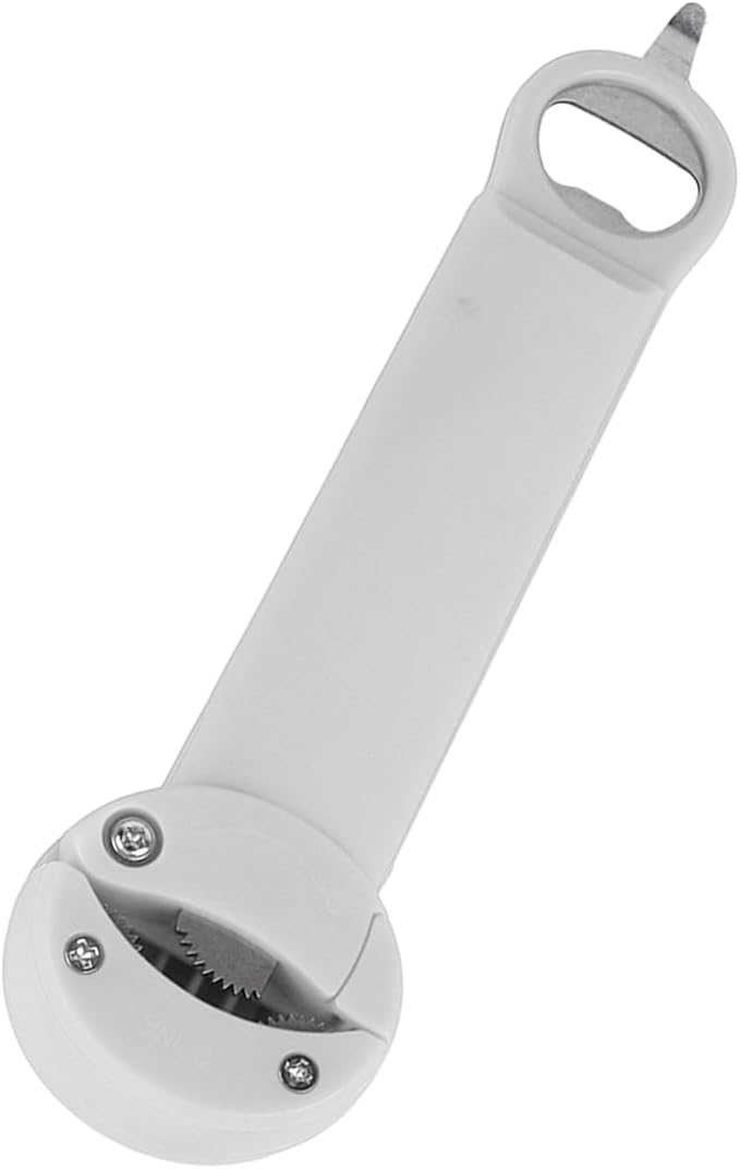 HURRISE Stainless Steel Screwer 3 in Multifunctional Retractable Jar Bottle Opener & Tab Opener - Essential Kitchen Tool (Beige)