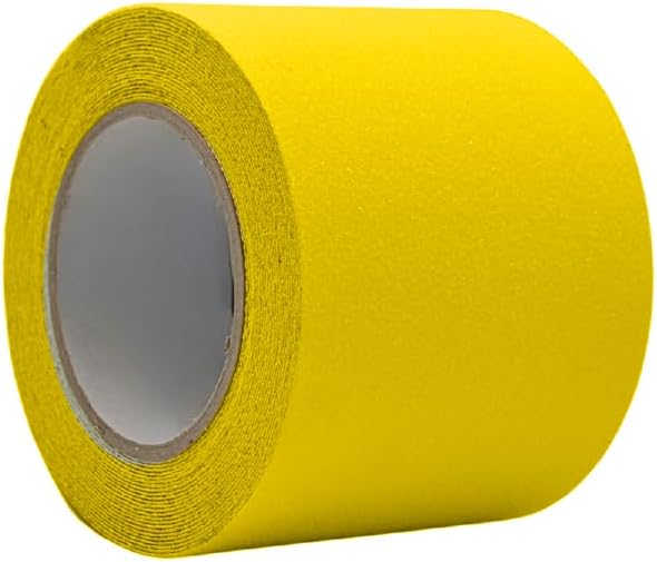 WOD Heavy Duty Anti Slip Tape Yellow - 3 inch x 60 ft. Non Skid Treads Weather Proof Indoor/Outdoor Traction Tape for No Slip Stairs ASTC32