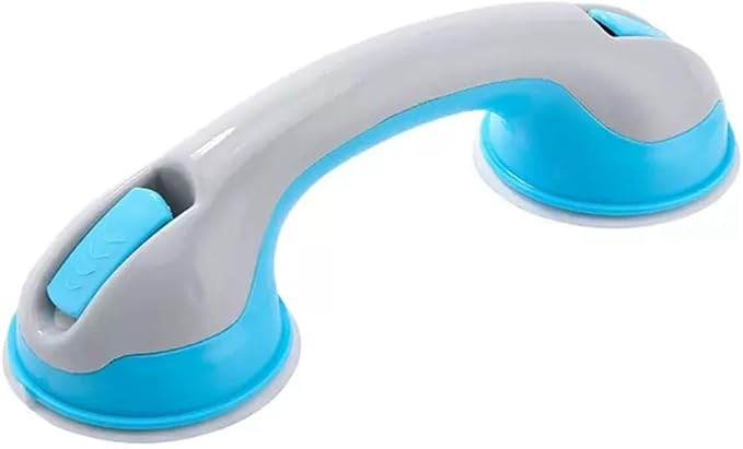 Suction Grab Bars for Shower, Safety Handle Support for Bathroom (1, Green, 12in)