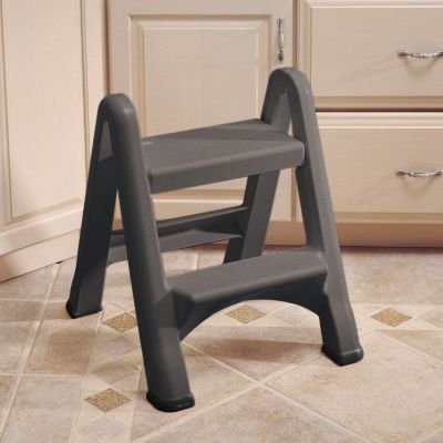 Rubbermaid Commercial Products FG420903 Two-Step Folding Stepstool (300-Pound Load Capacity, 22-7/8-Inches x 21" Depth x 18-7/8-Inches)