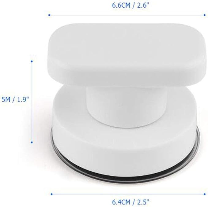 Suction Cup Door Handle, Glass Door Handle, Refrigerator, Drawer, Bathroom, Suction Cup armrest, Bathtub Shower Handle, Kitchen Drawer Cabinet Handle (Small White)
