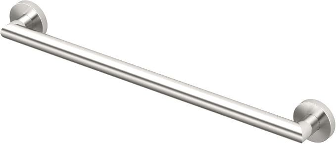 Gatco 974 Glam Wall Mounted 24" Grab Bar, Satin Nickel/ADA Compliant Safety Grab Bar for Bathroom
