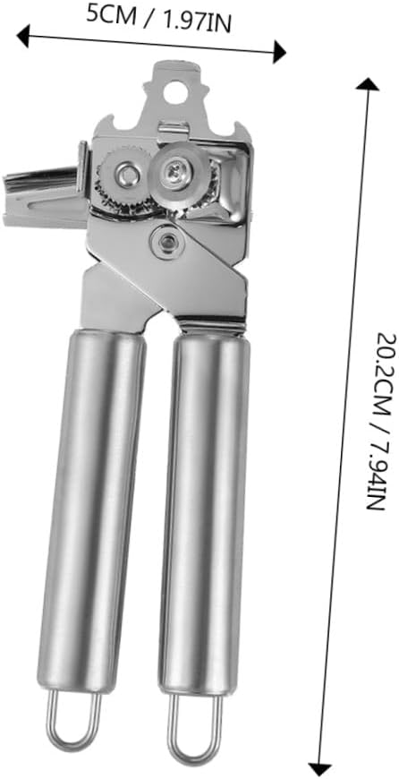 TIDTALEO Multi-Function Stainless Steel Can Opener and Smooth Edge Bottle Opener Portable Three-In-One for Seniors Professional Food Safety Kitchen Gadget for Home Use