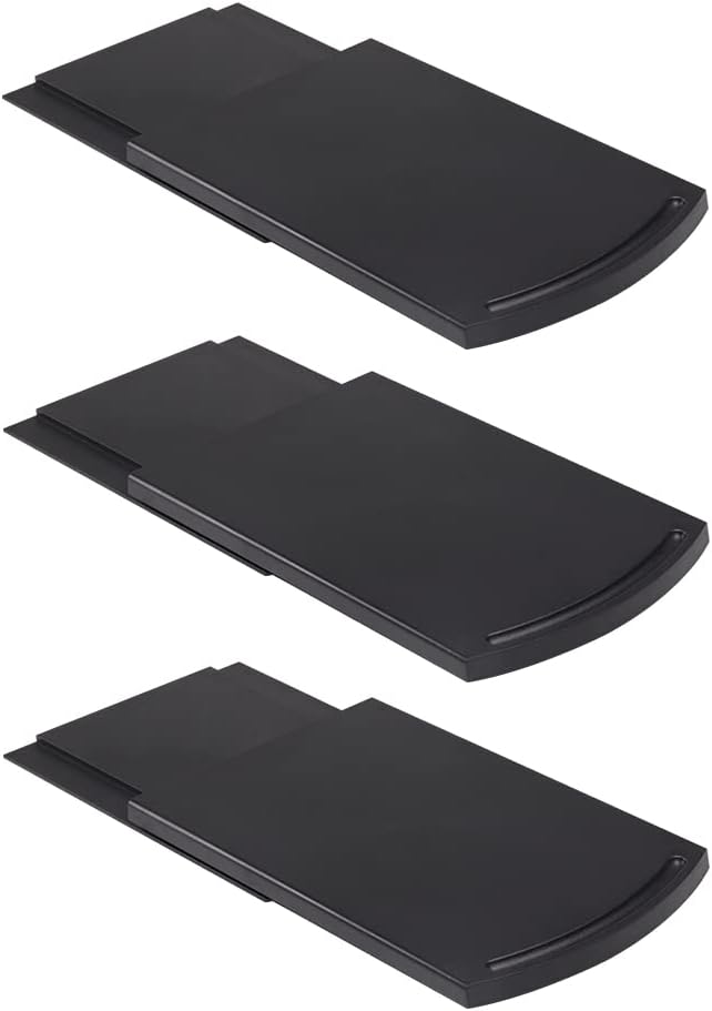 Bruvoalon Kitchen Appliance Sliding Tray, Slider for Coffee Pot, Coffee Maker, Toaster, KitchenAid Mixer, Blenders and Air Fryer, Coutertop with Rolling Wheels (3 Pack)