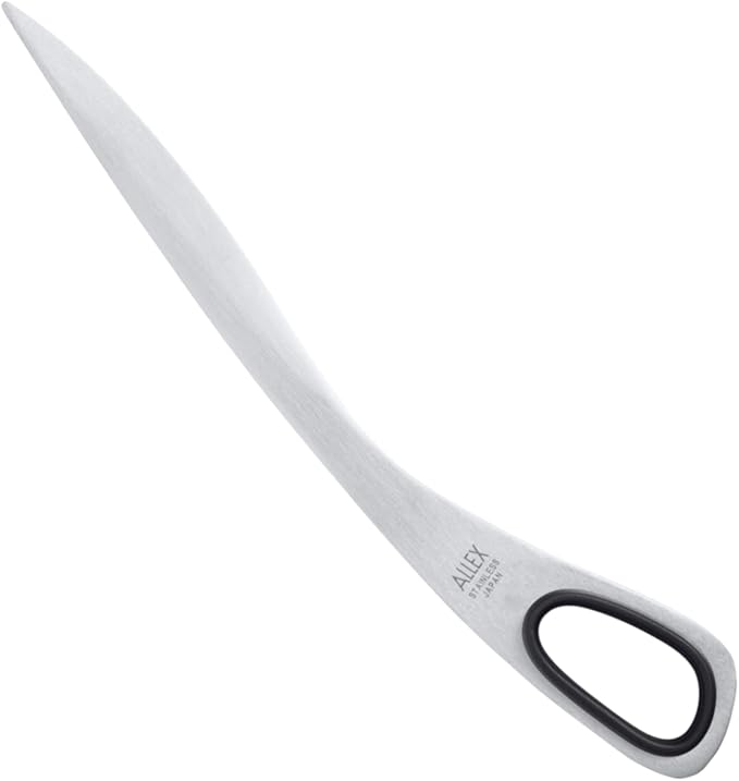 ALLEX Letter Opener 6.7" Sword Envelope Opener Knife, Japanese Stainless Steel Blade, Mail Opener Paper Knife Tool All Metal, Black, Made in Japan