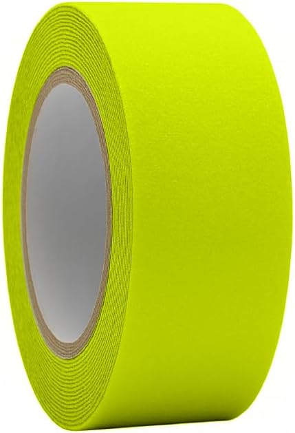 WOD Heavy Duty Anti Slip Tape, Fluorescent Yellow - 2 inch x 60 ft. Non Skid Treads Weather Proof Indoor/Outdoor Traction Tape for No Slip Stairs ASTC32
