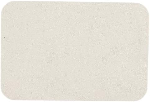TYUU White Bath Mat, Bathroom Rugs Non Slip Washable Thin Absorbent Quick Dry Bath Mat Fits Under Door Bathroom Floor Mat Perfect for Bath, Shower, or Sink 16"x24" White