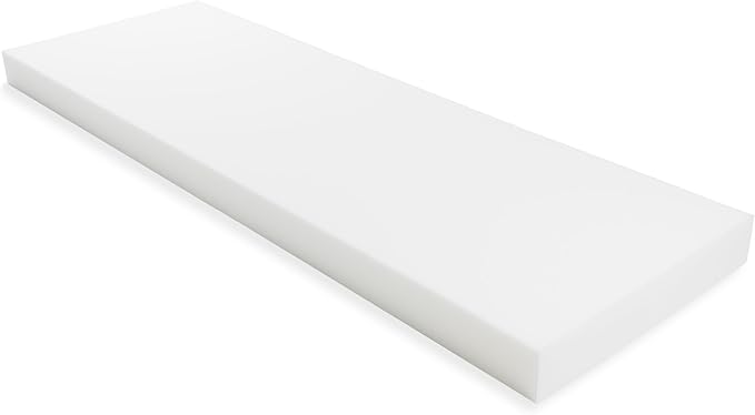 GoTo Foam 4" Height x 24" Width x 72" Length 35ILD (Semi-Firm) Upholstery Cushion Made in USA