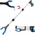 Grabber Reacher Wheelchair aid,FitPlus Premium Grabber Tool accesery 34 Inch, Strong Magnet Grabber Reacher for Elderly, Lightweight Extra Long Handy for Trash (Blue, 43 Inches)