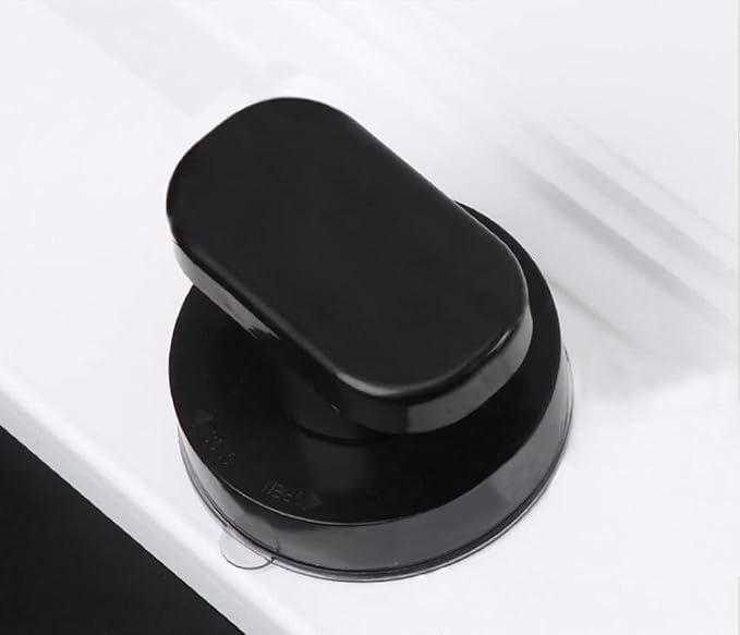 Suction Cup Door Handle, Glass Door Handle, Refrigerator, Drawer, Bathroom, Suction Cup armrest, Bathtub Shower Handle, Kitchen Drawer Cabinet Handle (Small Black)