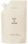 Salt & Stone Body Wash with Antioxidants for Deep Moisture | For Women & Men, Sulfate, Paraben, & Dye Free, Leaving Skin Soft and Hydrated | Black Rose & Oud Refill 32 fl oz