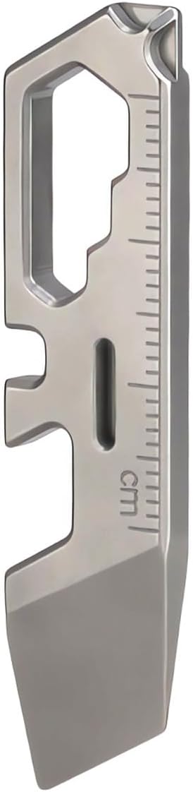 Titanium keychain tool,Lightweight Multipurpose Tool, Can Opener, Pry bar, Wrench Bottle Opener