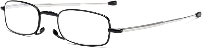 Folding Reading Glasses for Men Women, Keychain Compact Readers Blue Light Portable Pocket Eyeglasses
