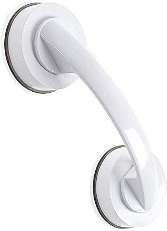 Suction Grab Bar, Portable Suction Handle Bar Suction Grip Bar for Window Door Drawer Cabinet Mini Fridge Grab Puller (White)