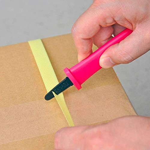 CANARY Box Opener Tool with Non-Stick Coated Blade 5" - Mini Package Opener Box Cutter Knife - Made in Japan, Pink