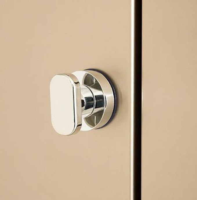 Suction Cup Door Handle, Glass Door Handle, Refrigerator, Drawer, Bathroom, Suction Cup armrest, Bathtub Shower Handle, Kitchen Drawer Cabinet Handle (Small Silver)