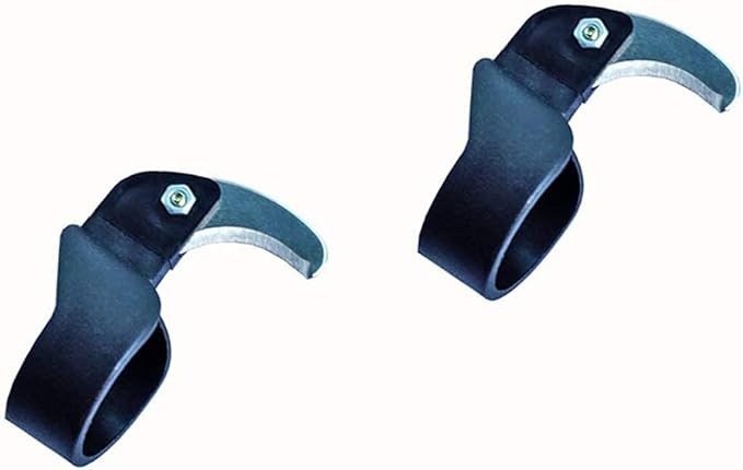Safety Finger Ring Knife, Portable Utility Cutting Helper Tool with Sharp and Strong Curved Steel Blade, Ring Size 0.8inch/2cm Diameter(2Pack, Black)