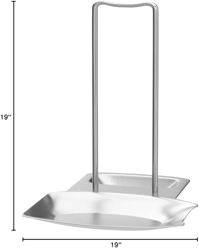 Pan Lid Holder Progressive Lid and Spoon Rest Shelf 304 Stainless Steel Pan Lid Organizer Kitchen Decor Tool