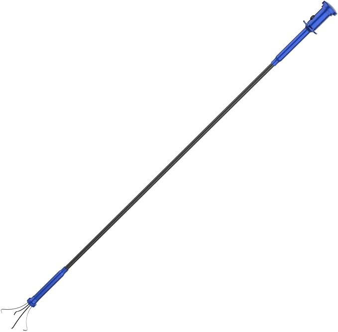 Housolution Grabber Tool Magnetic Four-claw Picker, Bendable Hose Reacher Pickup Sweeper with LED Lights, Flexible Long Handy Reaching Assist Tool for Litter Pick/Home Sink/Drain, Grabber Reacher Tool