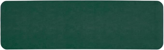 TYUU Bathroom Mat Quick Dry, Bathroom Rugs Non Slip Washable Thin Absorbent Bath Mat Fits Under Door Bathroom Floor Mat Perfect for Bath, Shower, or Sink 17"x59" Dark Green
