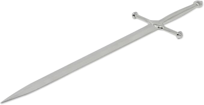 Honbay 1PCS Sword-Shaped Letter Opener Knife Letter Opening Tool Zinc Alloy Envelope Slitter Metal Envelope Opener Sword Envelope Open Tool Mail Opener for School Home Office Mail Supplies (Silver)