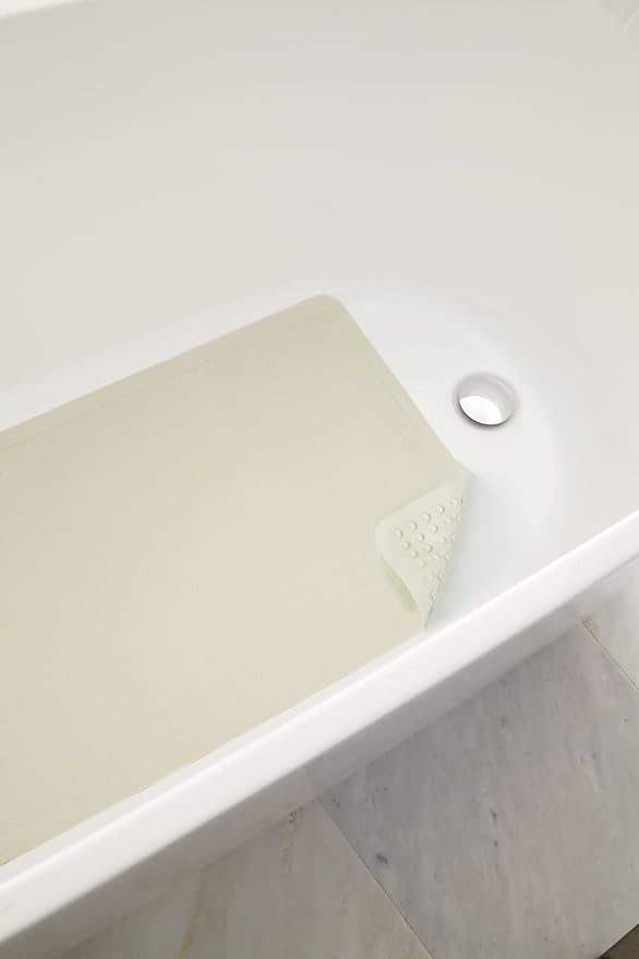 Rubbermaid Commercial Products Safti-Grip Bath Mat, Large, White, Suction-Backed, for Commercial/Residential Use for Home/Hotel/Shower/Bathtub (Pack of 12)