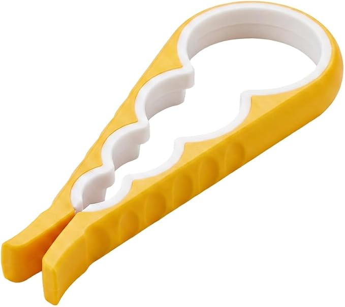 Jar Opener Bottle Opener and Can Opener for Weak hands, 2026 New Jar Opener for Canning Lids, Multifunctional Can Bottle Jar Lid Opener for Seniors (2PC Yellow)