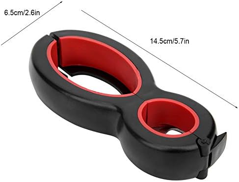 2Pcs 6‑In‑1 Can Opener Jar Opener Bottle Opener Multifunctional Bottle Opener Kitchen Handheld Gadgets
