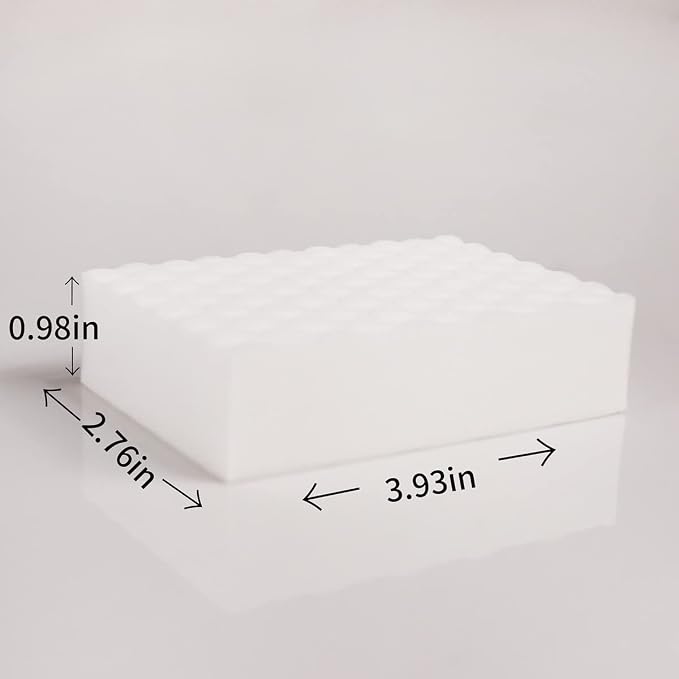 Magic Sponges Eraser,10 Pack Melamine Sponge in Bulk,2X Density,Long Lasting,Cleaning Sponge for Kitchen, Bathroom,Bathtub, Sink,Furniture, Wall Cleaner (White, 3.93x2.76x0.98in)