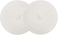 V-TOP Tub Stopper 2 Pack, 6 inches Large Silicone Drain Plug Hair Stopper Flat Suction Cover for Kitchen Bathroom and Laundry