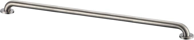 Stardrix 42-Inch ADA Compliant Grab Bar, 1.5" Diameter, Concealed Mounting Flanges, Handicap Friendly, Commercial & Residential Bathrooms, Brushed Stainless Steel