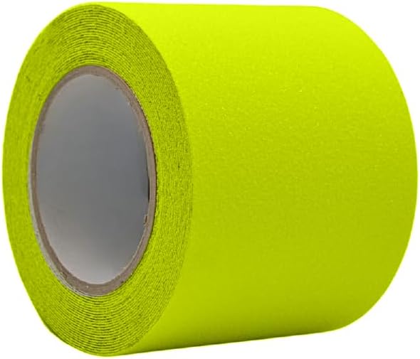 WOD Heavy Duty Anti Slip Tape, Fluorescent Yellow - 3 inch x 60 ft. Non Skid Treads Weather Proof Indoor/Outdoor Traction Tape for No Slip Stairs ASTC32