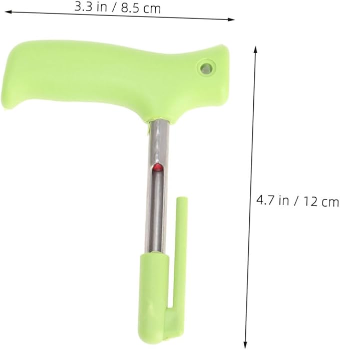 Stainless Steel Coconut Opener Tool with Unique Design for Effortless Coconut Water Extraction Comfortable Grip Dishwasher Safe for Daily Use Green