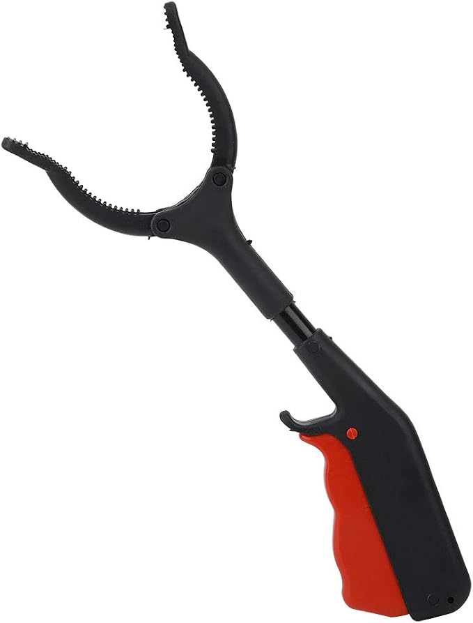 Denkerm Heavy Duty Claw Trash Garbage Picker, Grabber Reacher Tool, Practical for Gripping Variouse Shapes Objects Picking up Trash Pests Trash, default