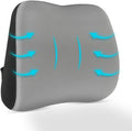Lumbar Support Pillow for Office Chair, Memory Foam Lumbar Pillow for Lower Back Pain Relief (xiaoyaokaoGrey)