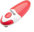 Electric Can Opener, One-Touch Automatic Smooth Edge Can Opener for All Can Sizes, Battery Operated Hands-Free Kitchen Gadget for Seniors with Arthritis (Red)