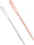 WXJ13 2 Pack Letter Openers Stainless Steel Lightweight Hand Envelope Slitter, Silver and Rose Gold