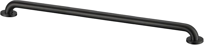 Stardrix 36-Inch ADA Compliant Grab Bar, 1.5" Diameter, Concealed Mounting Flanges, Handicap Friendly, Commercial & Residential Bathrooms, Matte Black Stainless Steel