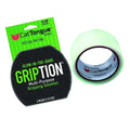 CATTONGUE GRIPS Non-Abrasive Grip Tape Roll - 2” Wide Heavy-Duty, Waterproof Anti-Slip Tape for Bathtubs, Stair Treads, Ramps & More - Indoor & Outdoor Non-Skid Solution (Glow, 10ft)