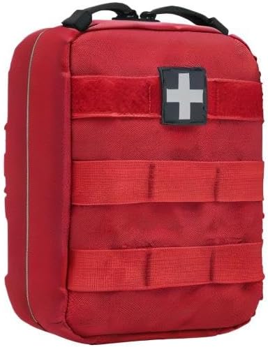 First Aid Pouch Empty Small, Tactical Molle EMT Pouch Compact Medical IFAK Rip Away Untility Bag Pouches
