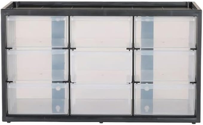 CRAFTSMAN Plastic Storage Organizer Bin System, 9 Compartment, Modular, Home Office (‎CMST40709)
