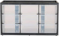 CRAFTSMAN Plastic Storage Organizer Bin System, 9 Compartment, Modular, Home Office (‎CMST40709)