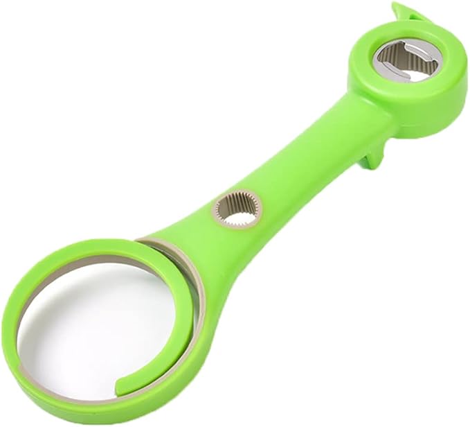 Muellery Multifunctional 6 in 1 Opener Jar Bottle Can Opener Comfort Easy To Use Home Multi Kitchen Tools Green CW00542Green