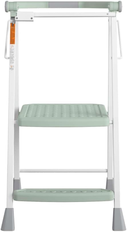 COSCO 2-Step Kitchen Stepper™ Folding Step Stool, Safety Kit Series, Ages 4+, Navy (Green)