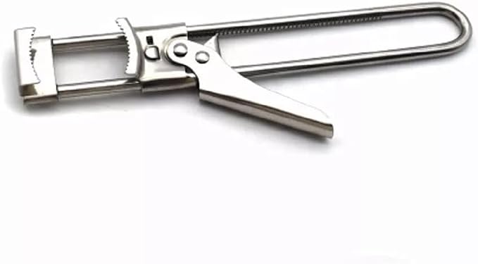 Stainless Steel Can Opener–Multifunction Adjustable Jar Lid Gripper Kitchen Tool