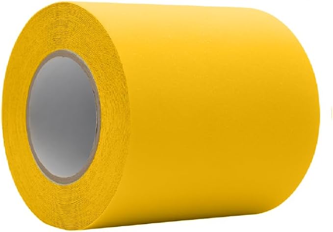 WOD Heavy Duty Anti Slip Tape Yellow - 6 inch x 60 ft. Non Skid Treads Weather Proof Indoor/Outdoor Traction Tape for No Slip Stairs ASTC32