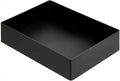 Amazon Basics Rectangular Plastic Desk Organizer with Storage Trays, Accessory Tray for Office Supplies and Pen Holder, 9.4 x 6.7 x 2 inch, Black