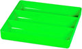 Ernst Manufacturing Toolbox Tray: Stackable Garage Organizer Tray in Green with 3 Compartments - Ideal for Trades, Mechanics, Electricians, Plumbers, Household Use, Hobbies, and More - Heavy Duty