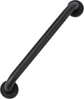 supregear Grab Bars for Wall, Bathroom Shower Handle for Seniors, 1 Inch Diameter 201 Stainless Steel Safety Hand Rail, Wall Mounted Toilet Bathtub Support, Black Finish, 16 Inch