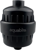AquaBliss High Output Revitalizing Shower Filter - Reduces Dry Itchy Skin, Dandruff, Eczema, and Dramatically Improves The Condition of Your Skin, Hair and Nails - Matte Black (SF100-BK)